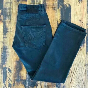 RAW BLACK 7 Coated Denim Straight Jeans NWOT Men’s 30